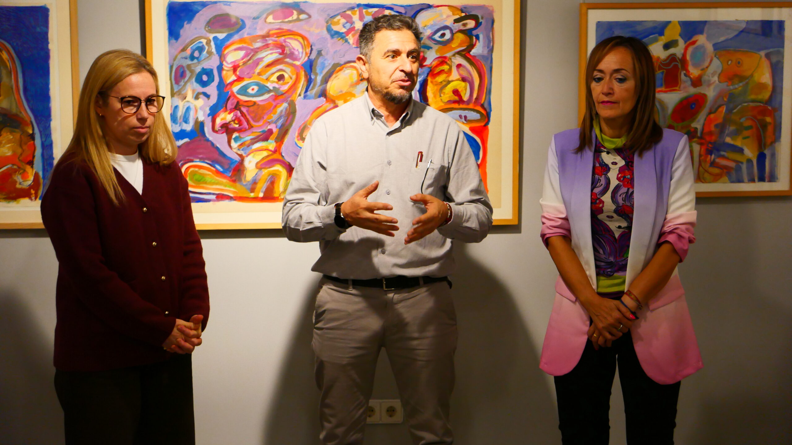 Mónica Muñoz, Miguel Contreras y Yolanda Rozalén