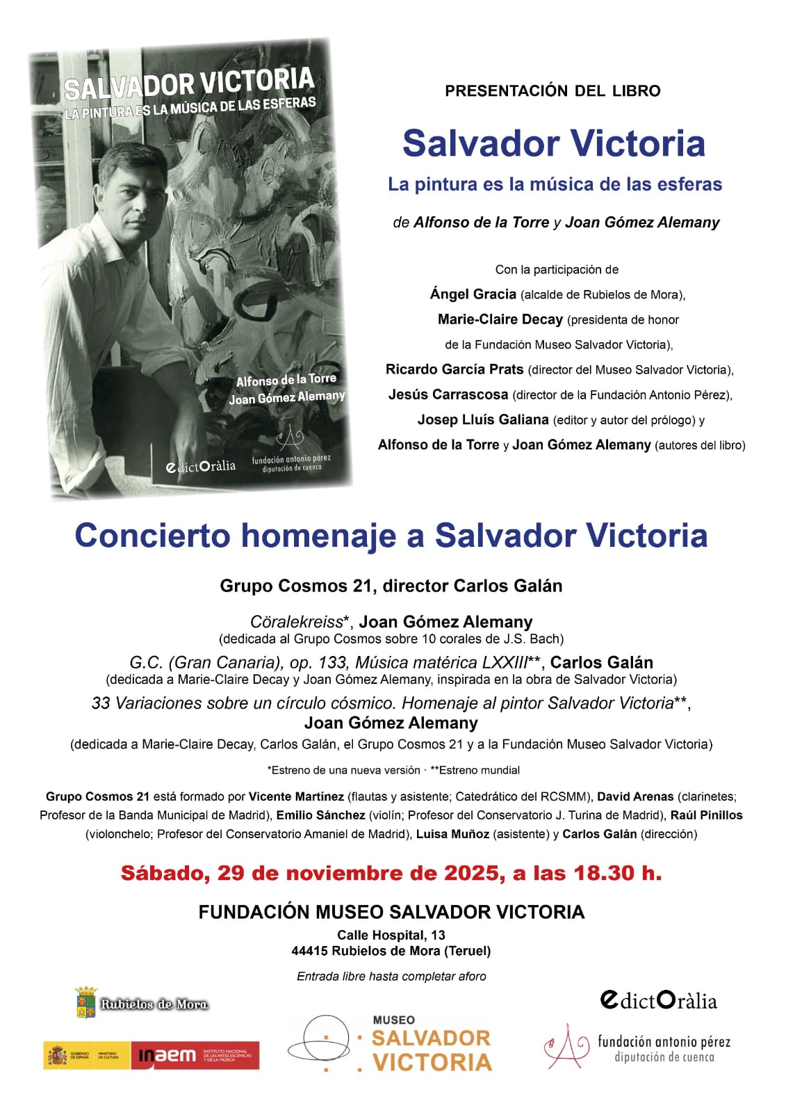 Presentación libro y concierto